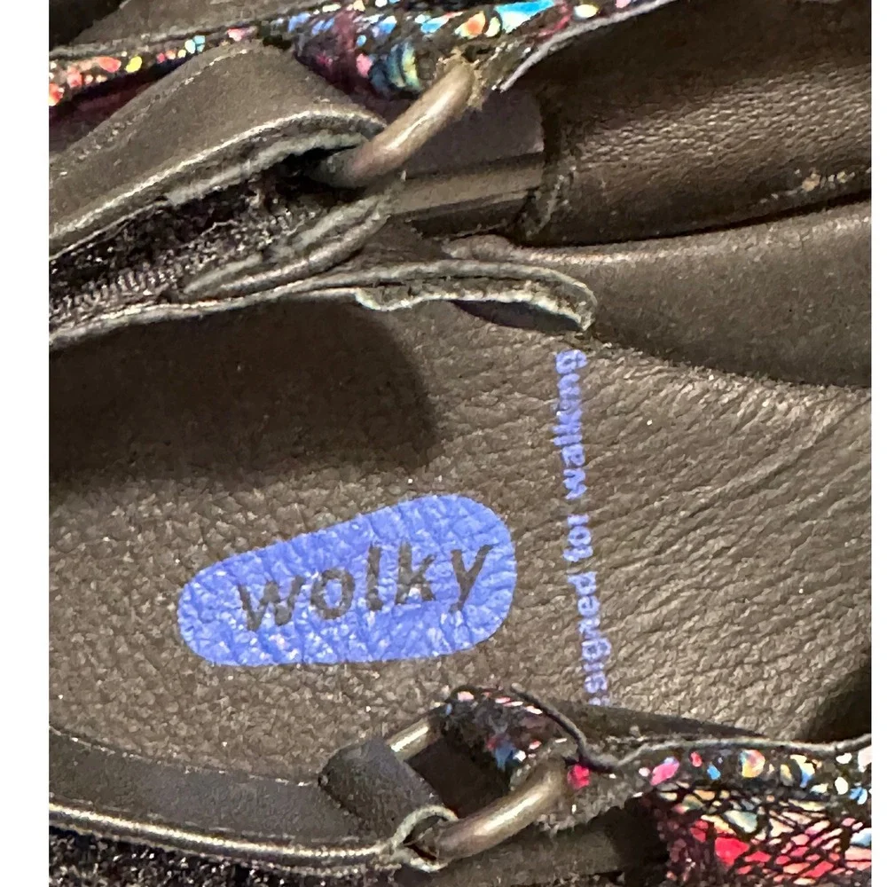 Wolky Jewel Multicolored Mosaic Comfort Walking Sandals Womens Size 41 137 3325 - Picture 5 of 7